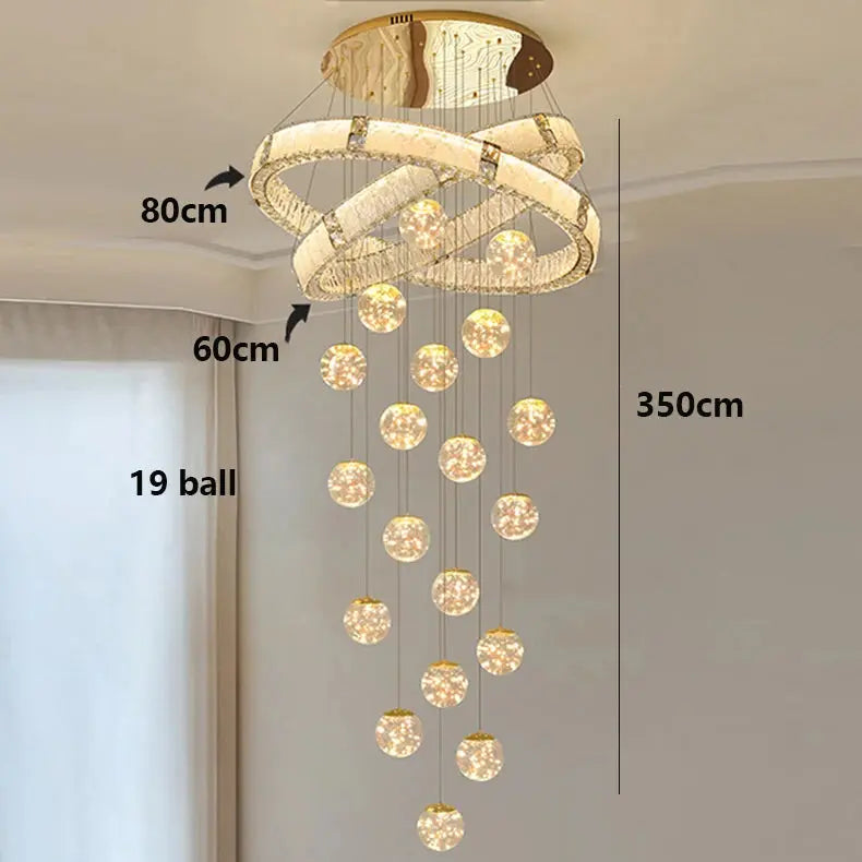 Modern Home Decor Led Staircase Chandeliers ChandeliersLife®