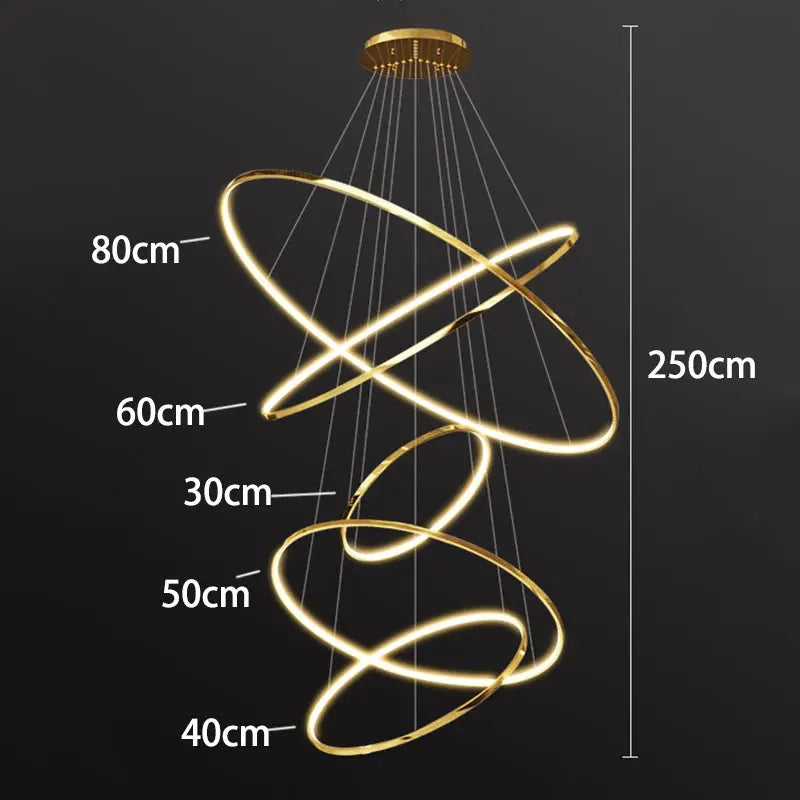 Elegant Modern Ring Chandelier