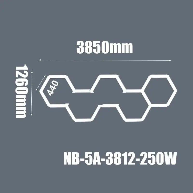 Hexagon Ceiling Light for Car Showroom Workshop ChandeliersLife®