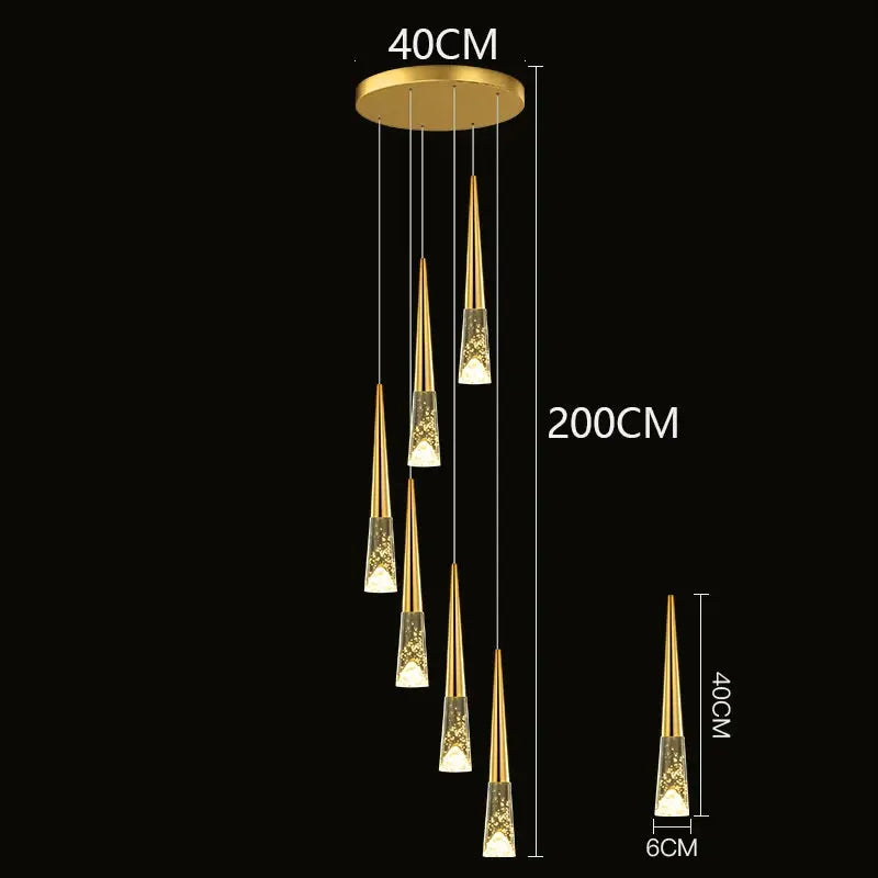 Modern Dome Decoration Stair Pendant Lamp ChandeliersLife®