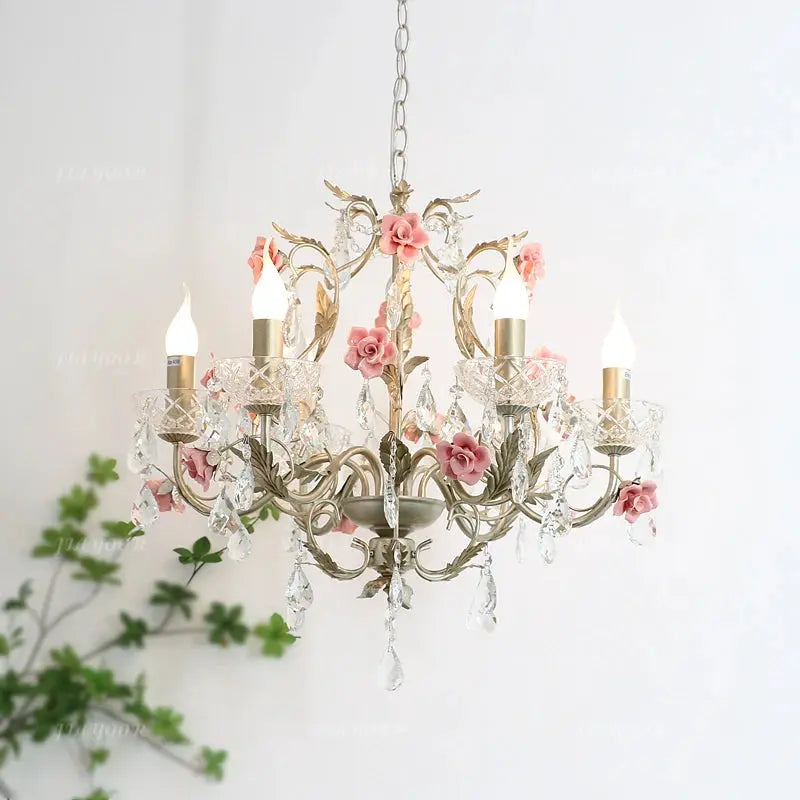 Crystal Flower French Chandelier ChandeliersLife®