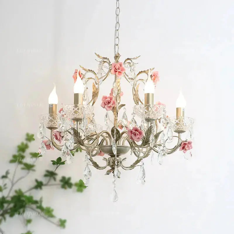 Crystal Flower French Chandelier ChandeliersLife®