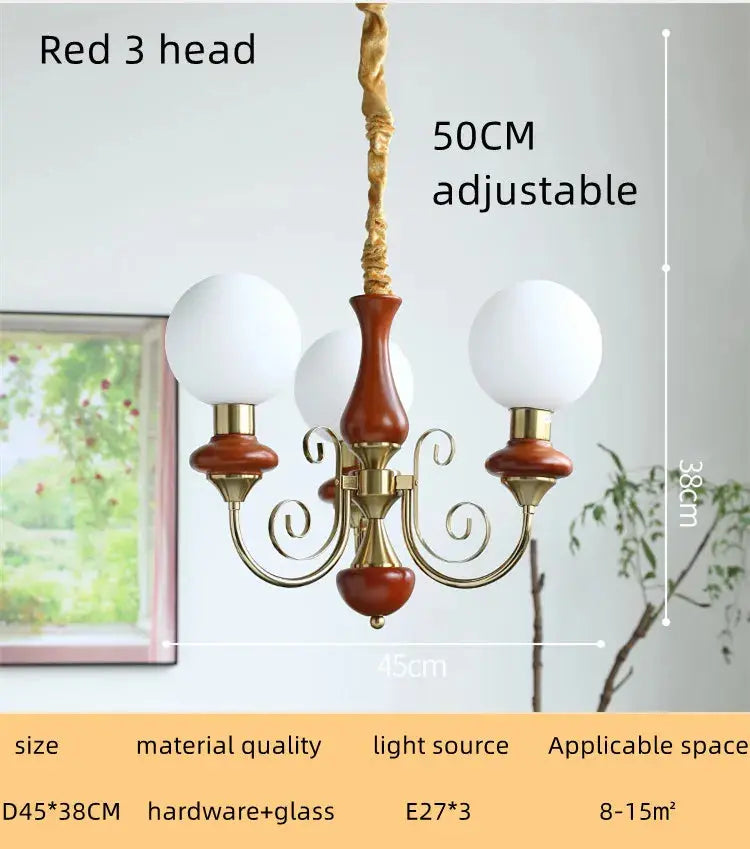 Nordic Retro Pastoral Cream Style Chandelier Bedroom Living Room Dining Room Ceiling Chandelier French Homestay LED Chandelier ChandeliersLife®