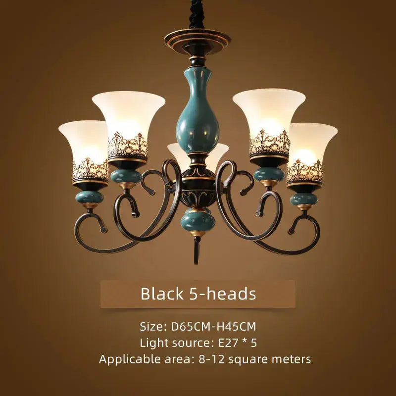 Retro Ceramic Chandelier ChandeliersLife®