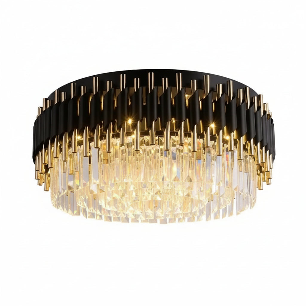 Modern Ceiling Black Crystal Chandelier ChandeliersLife®