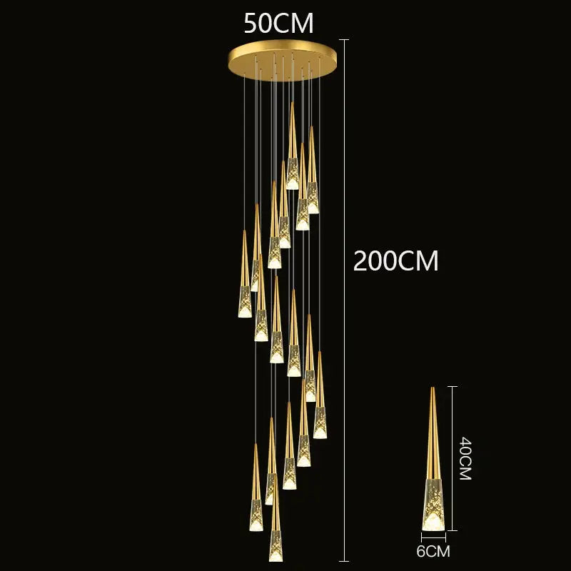 Modern Dome Decoration Stair Pendant Lamp ChandeliersLife®