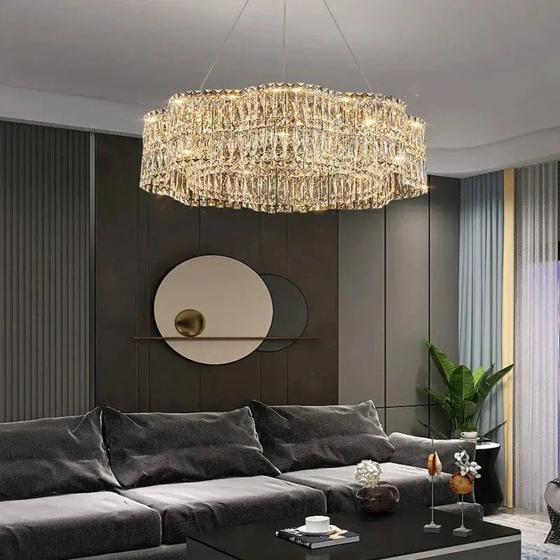 Modern Luxury LED Crystal Chandeliers Home Villa Decoration Living Dining Room Lighting Ceiling Pendant Lights Indoor Fixtures ChandeliersLife®