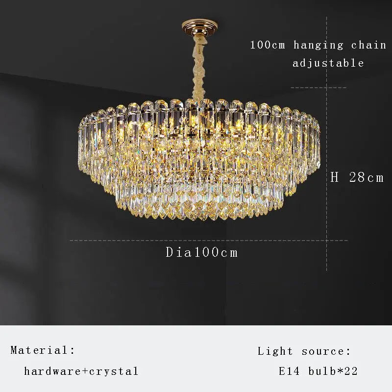 2025 Nordic Modern Crystal Elegant Chandelier ChandeliersLife®