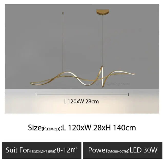 Ribbon Shape Design LED Chandelier ChandeliersLife®