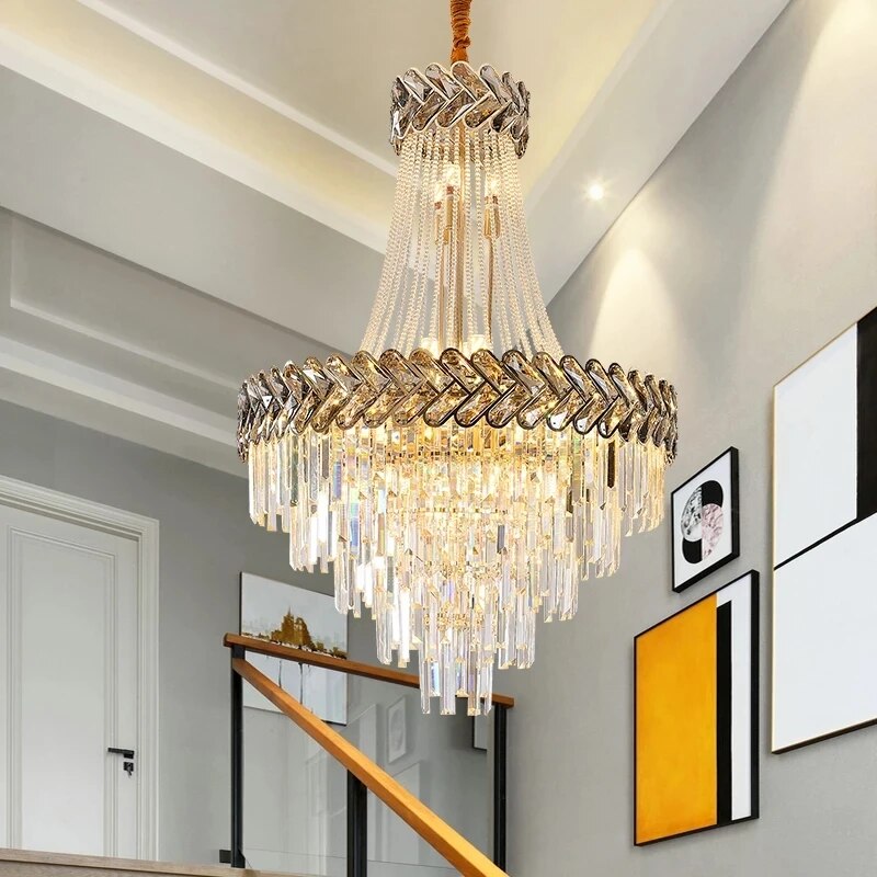 2023 Luxury Duplex Villa Crystal Chandelier