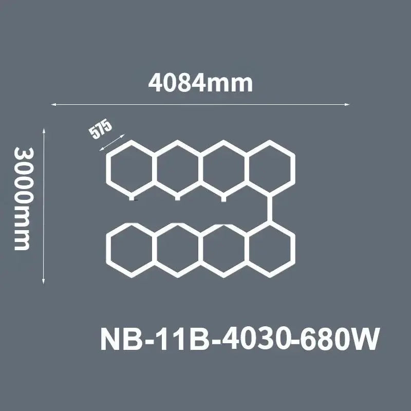 Hexagon Ceiling Light for Car Showroom Workshop ChandeliersLife®