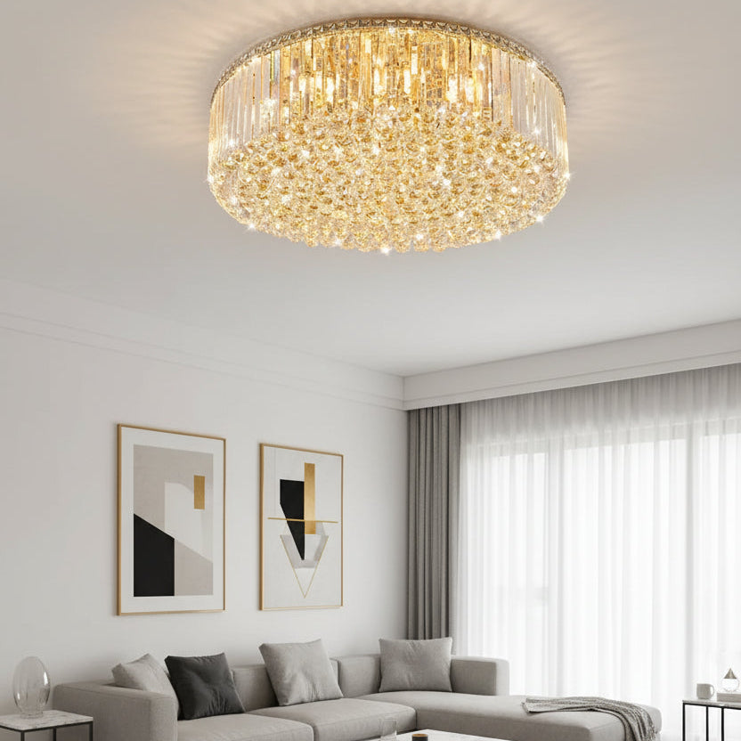 Modern Round Crystal Fixture