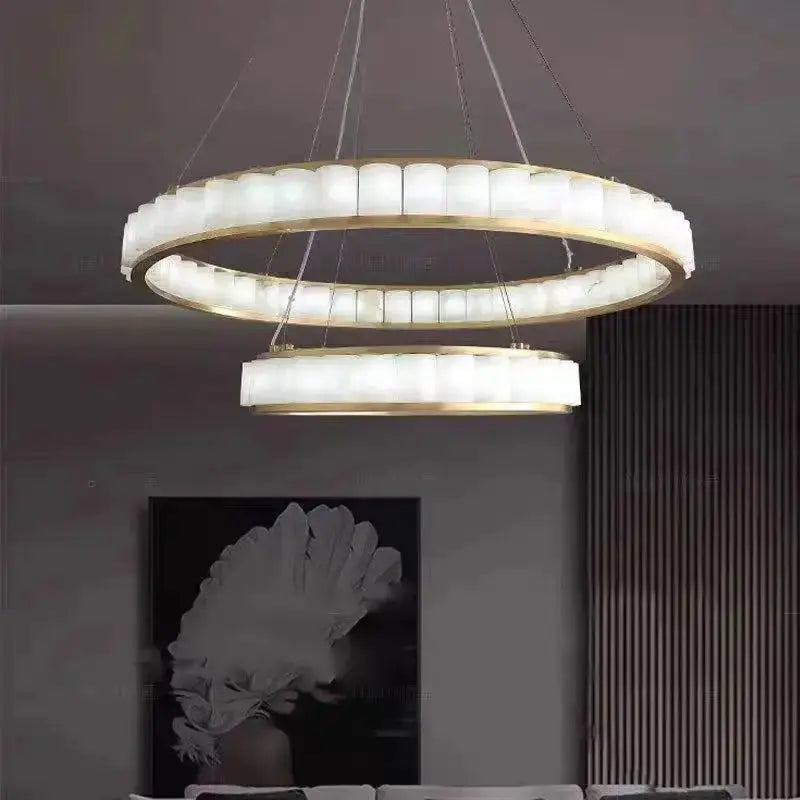 Marble Alabaster Ring Chandelier ChandeliersLife®