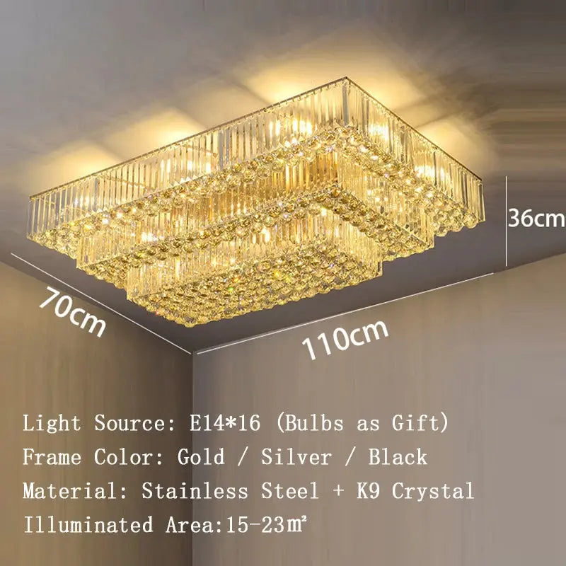 Luxury Crystal Classical Ceiling Light Fixtures ChandeliersLife®