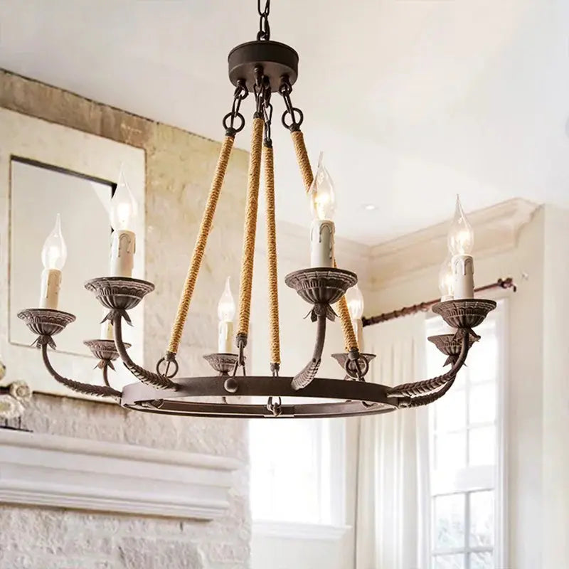 Rustic Farmhouse Chandelier for Dining Room | Vintage Country Lighting Idea ChandeliersLife®