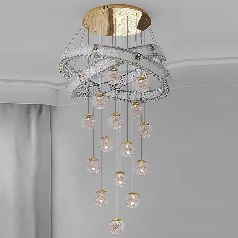 Modern Home Decor Led Staircase Chandeliers ChandeliersLife®