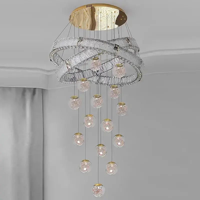 Modern Home Decor Led Staircase Chandeliers ChandeliersLife®