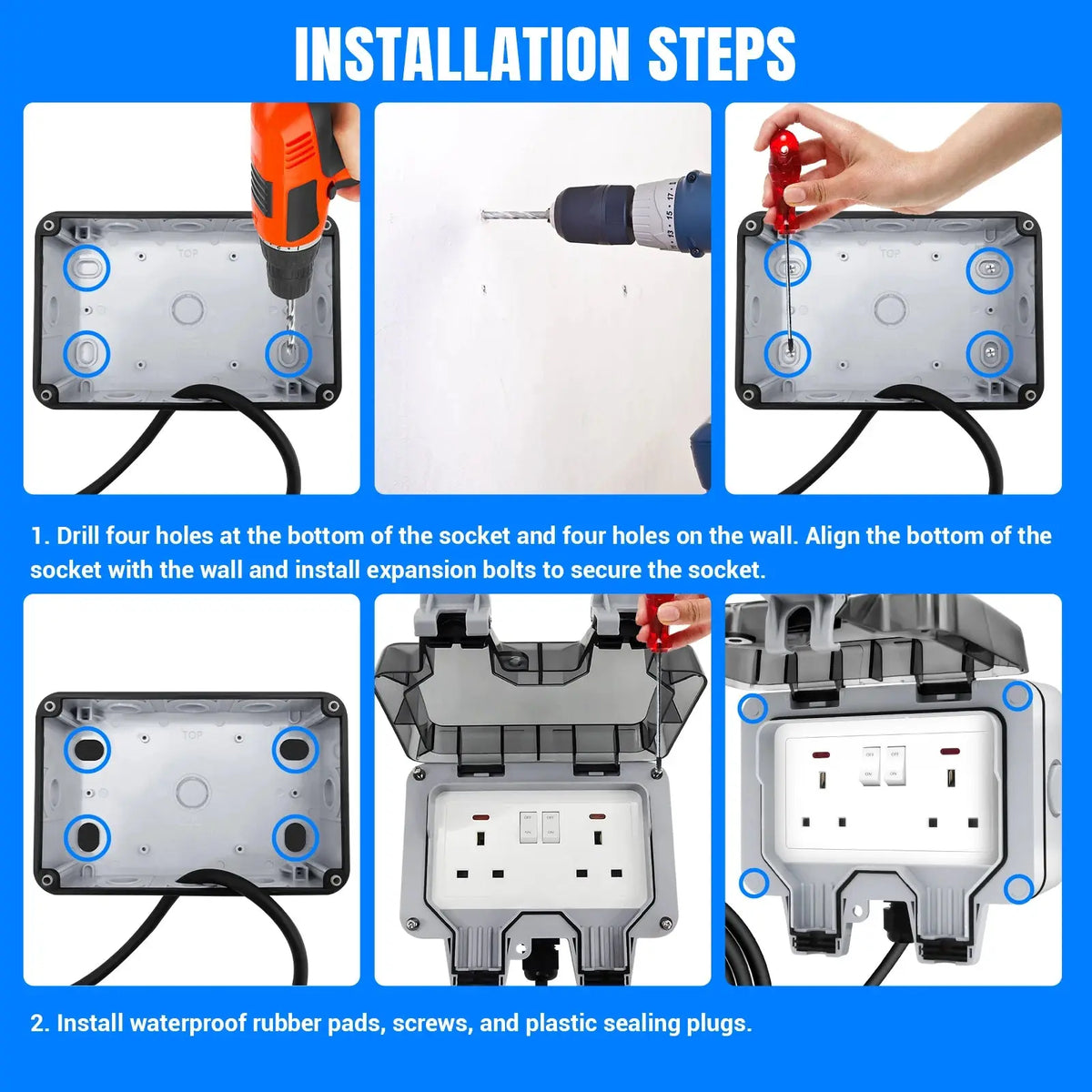 Outdoor Power Hub Double Socket — alternate product view 4