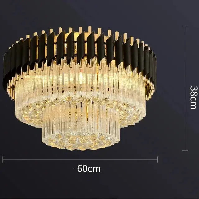 Modern Ceiling Black Crystal Chandelier ChandeliersLife®