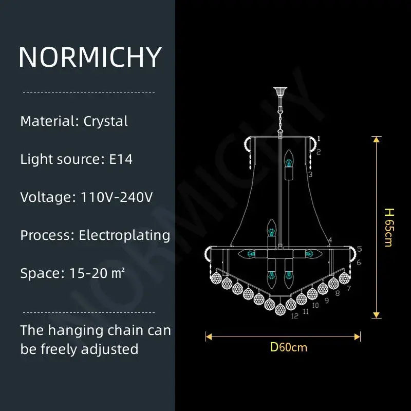 Elegant Crystal Chandelier