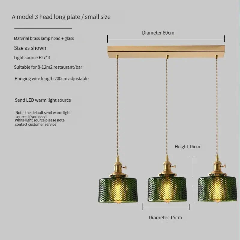 Scandinavian Green Glass Pendant Lights ChandeliersLife®