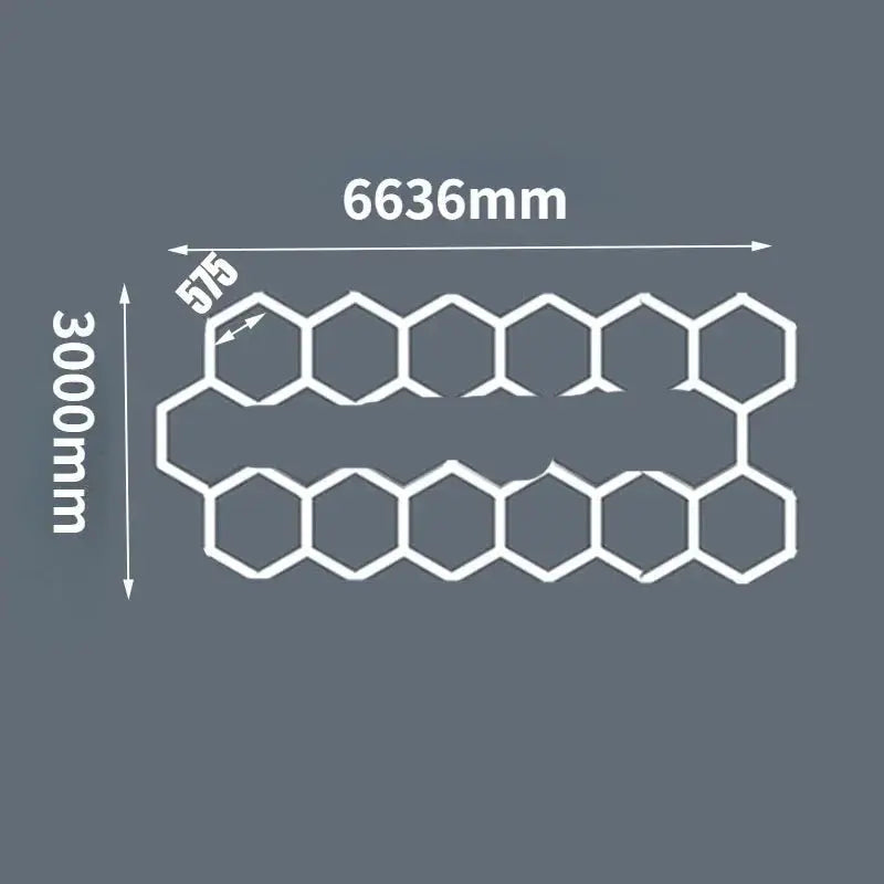 Hexagon Ceiling Light for Car Showroom Workshop ChandeliersLife®