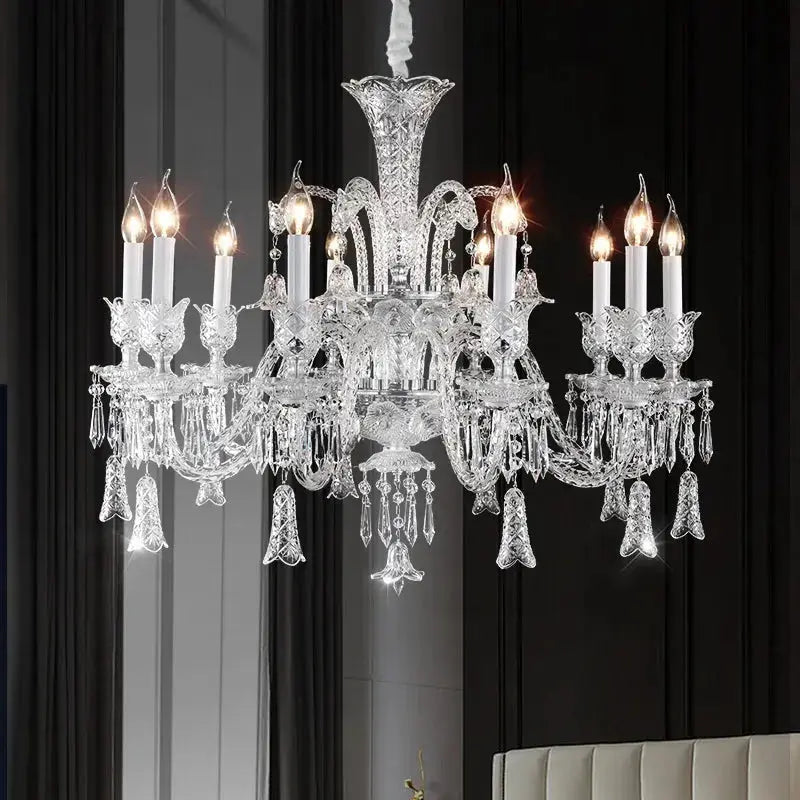 Living Room Lighting Luxury K9 Crystal Chandelier ChandeliersLife®