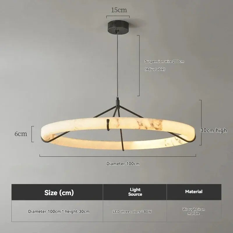 Modern Spanish Marble Dining Room Chandeliers