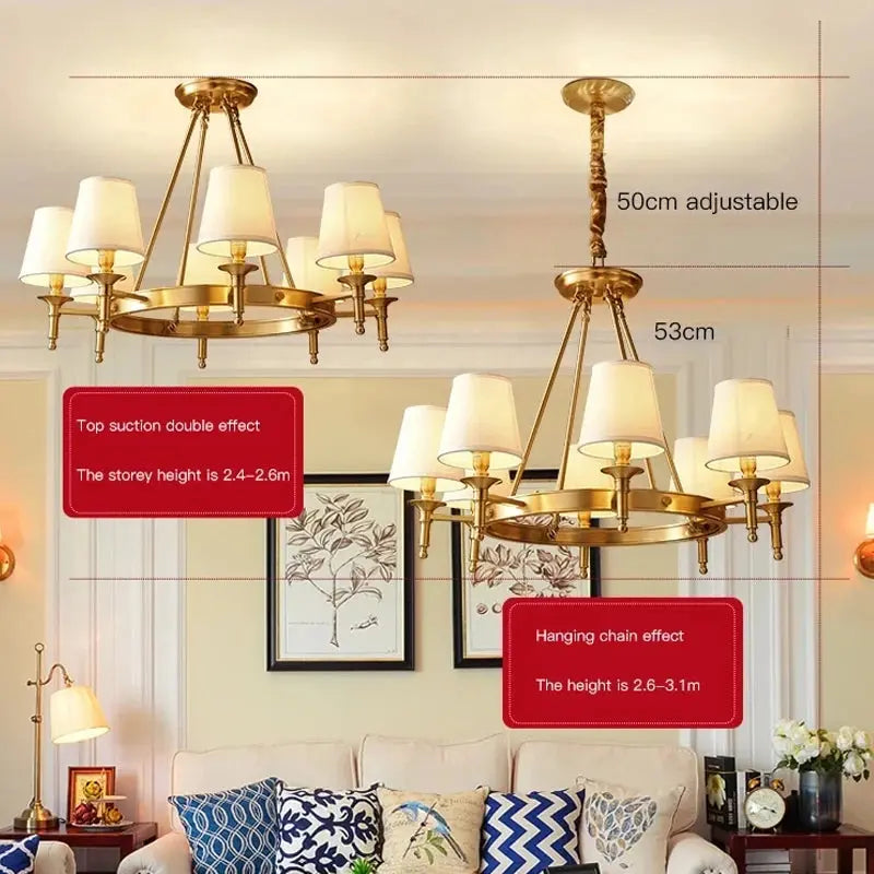 Copper Chandelier ChandeliersLife®