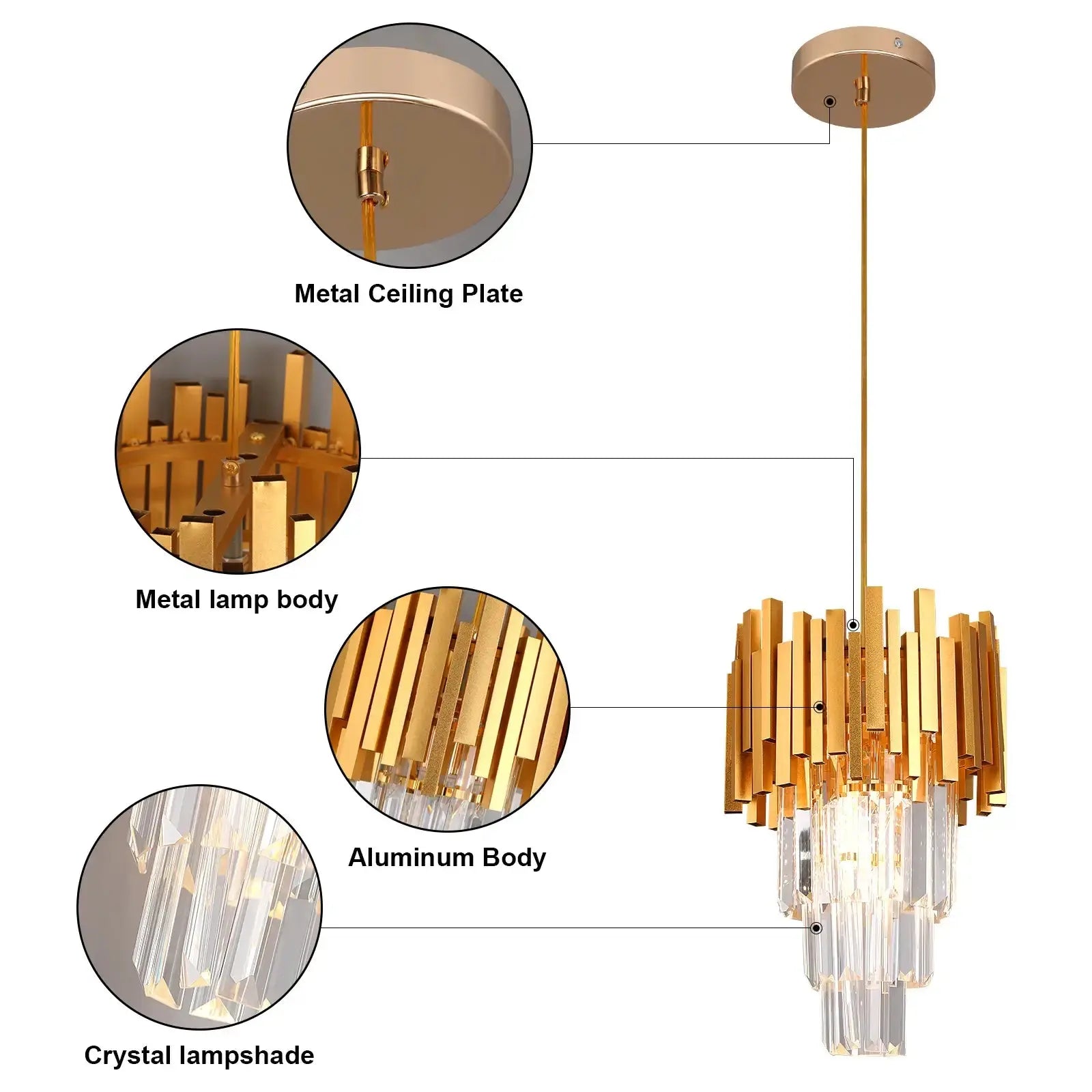 Nordic Crystal Pendant ChandeliersLife®