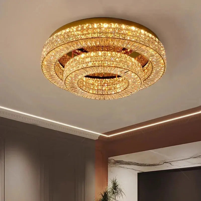 Modern Two Tier Crystal Luxury Ceiling Lights ChandeliersLife®