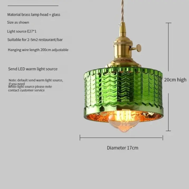 Scandinavian Green Glass Pendant Lights ChandeliersLife®