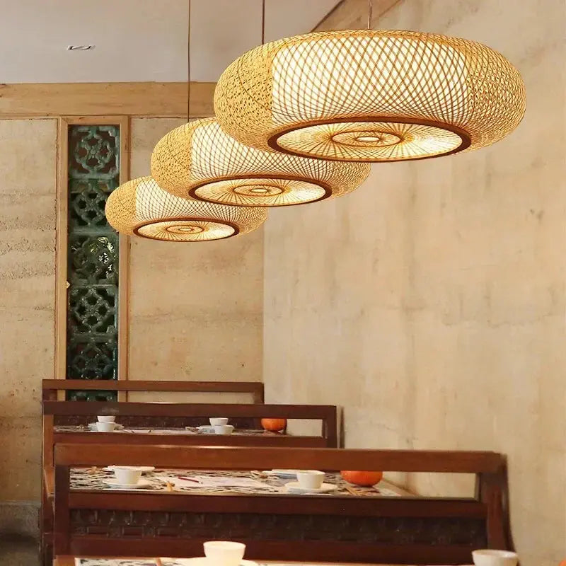 Japanese Bamboo Pendant Lights ChandeliersLife®