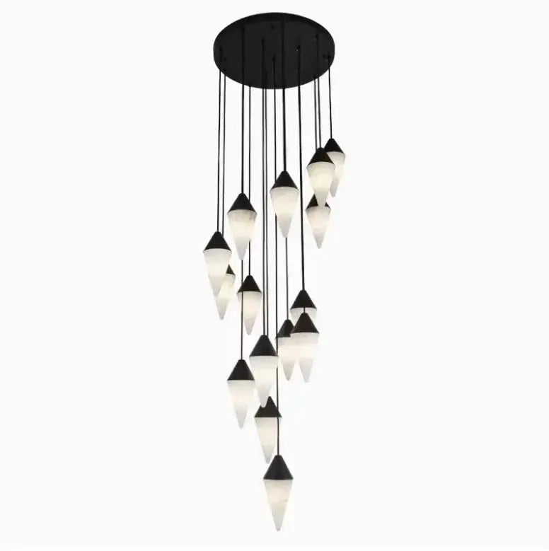 Modern Alabaster Cone Cluster Chandelier ChandeliersLife®