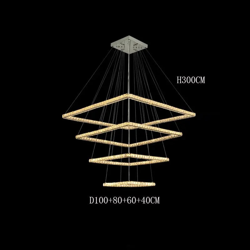 Modern Crystal Square Pendant Light ChandeliersLife®