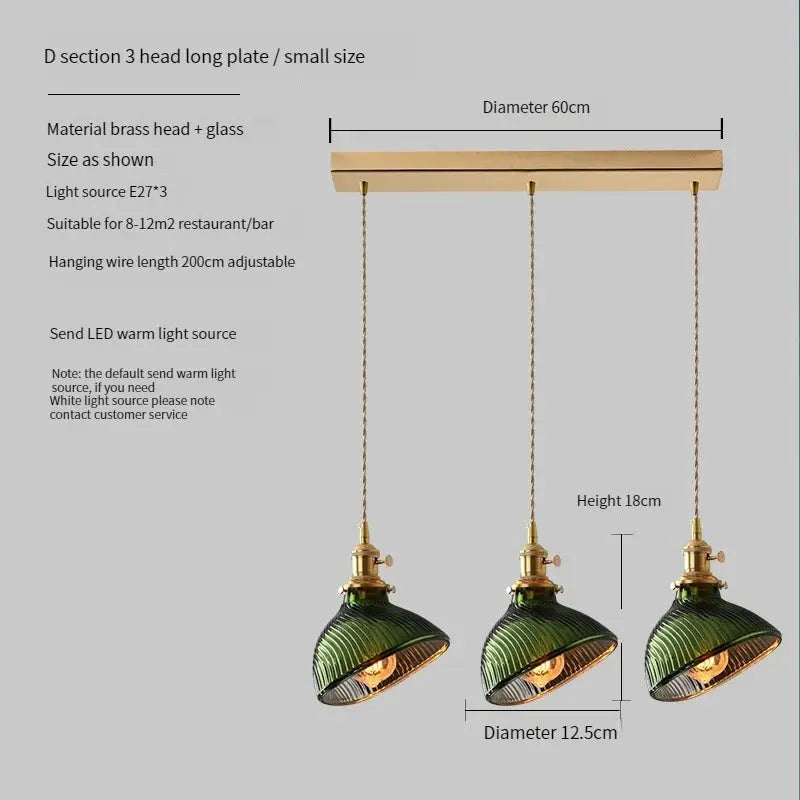Scandinavian Green Glass Pendant Lights ChandeliersLife®
