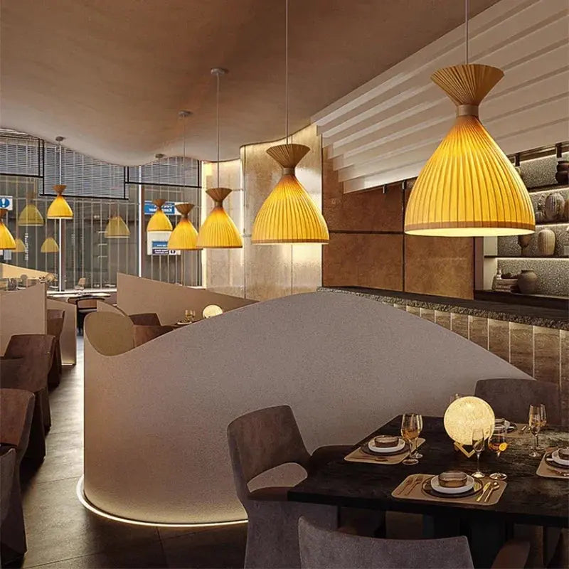 Japanese Wabi-sabi Wooden Pendant Light ChandeliersLife®