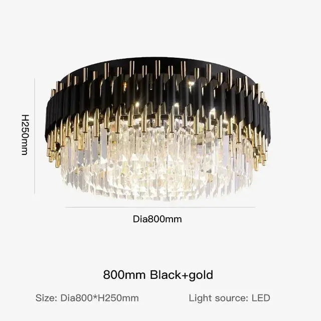 Modern Ceiling Black Crystal Chandelier ChandeliersLife®