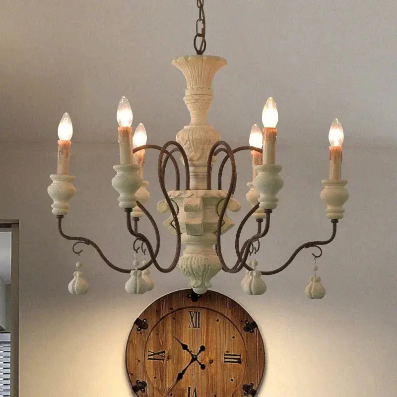 Classic Franch Wood Chandelier ChandeliersLife®