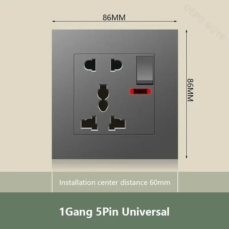 UK Wall Electrical Outlet with USB Charger ChandeliersLife®