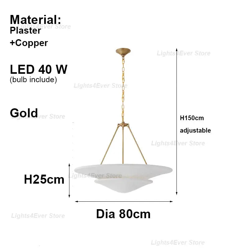 Plaster Shade Chandelier ChandeliersLife®