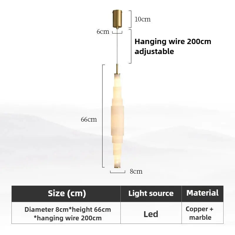 Bedroom Marble Pendant Lamp ChandeliersLife®
