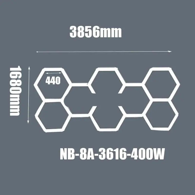 Hexagon Ceiling Light for Car Showroom Workshop ChandeliersLife®