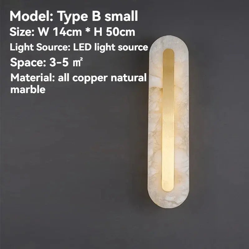 Gold Marble Wall Bedroom Lamp ChandeliersLife®