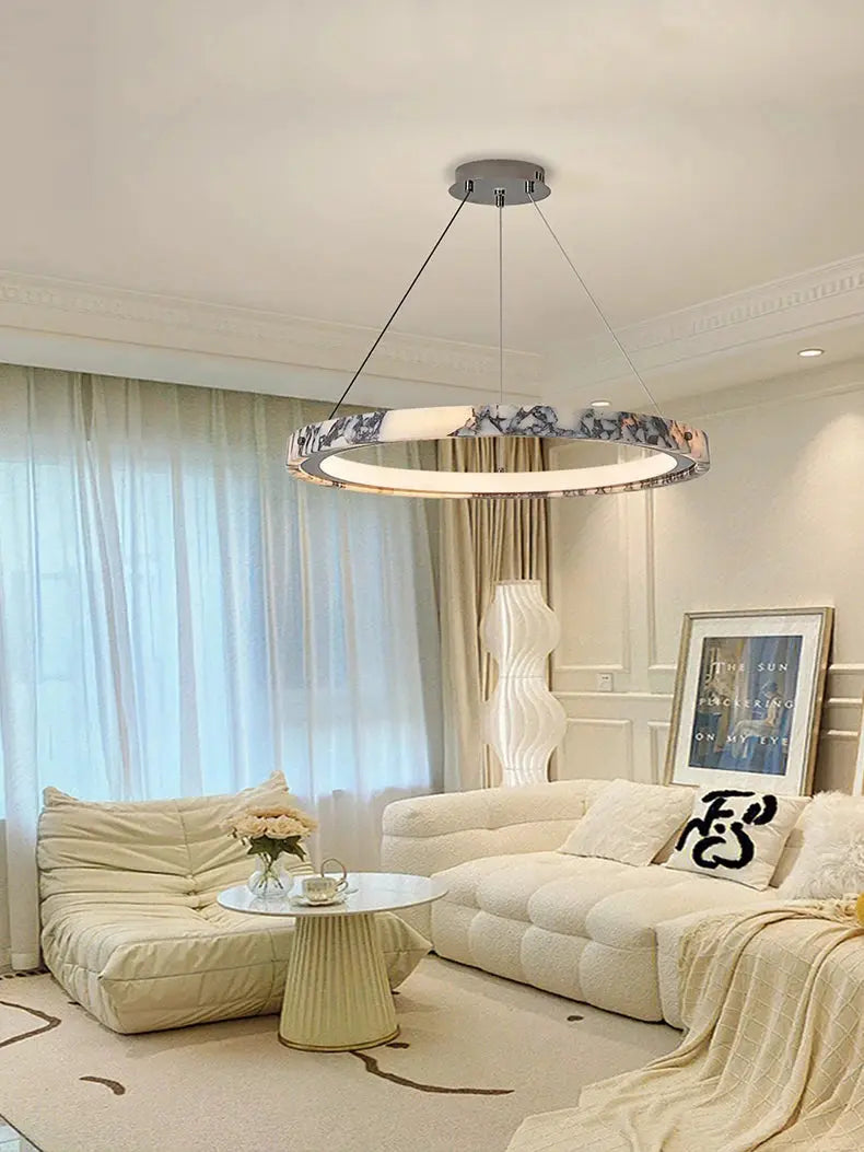 Italian Style Marble Ring Bedroom Chandelier ChandeliersLife®