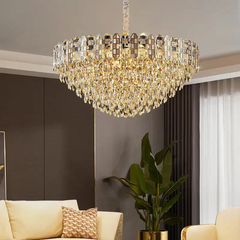 Nordic Bedroom Crystal Chandelier