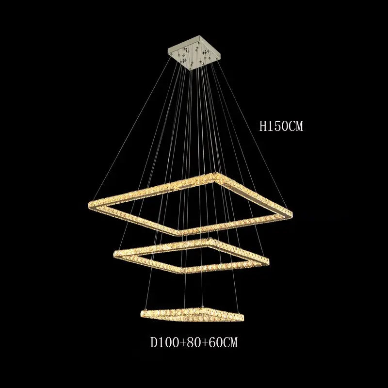 Modern Crystal Square Pendant Light ChandeliersLife®