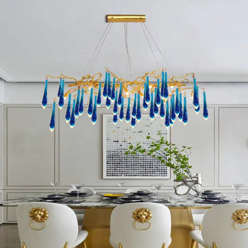Luxury Royal Blue Crystal Lighting ChandeliersLife®