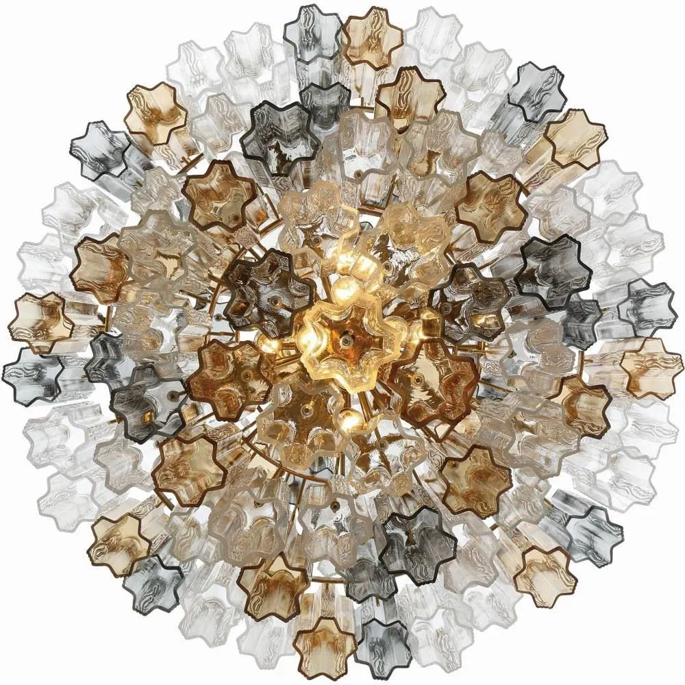 Lucera Murano-inspired Mixed Glass chandelier, product gallery image 5 of 13