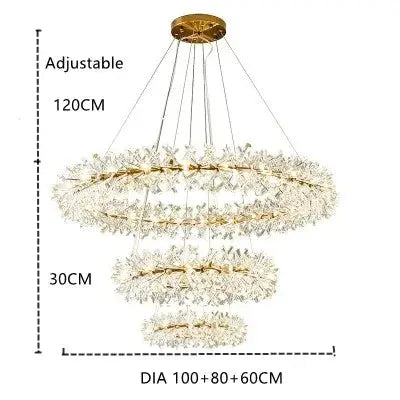 Modern Crystal Flower Pendant Chandelier ChandeliersLife®